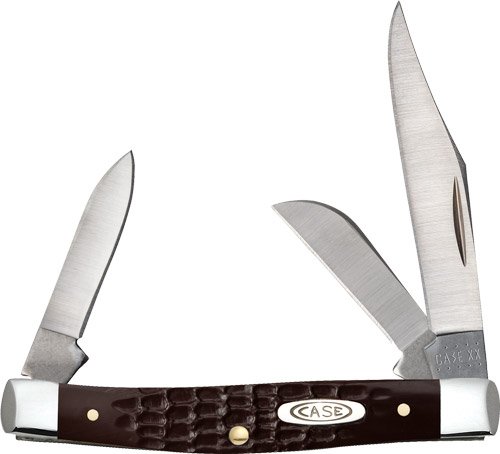 CASE KNIVES JIGGED BROWN - SYNTHETIC SMALL STOCKMAN