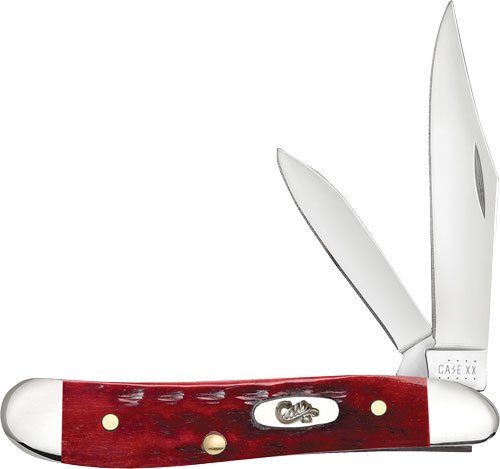 CASE KNIVES POCKET WORN OLD - RED BONE CORN COB JIG PEANUT