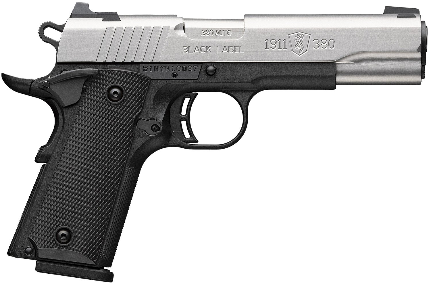 BROWNING 1911-380 380ACP SS 4.25" #