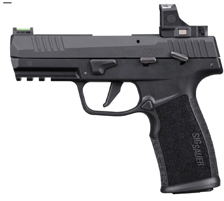 P322 ROMEO-RS 22LR 4" FO Black (2) 20rd