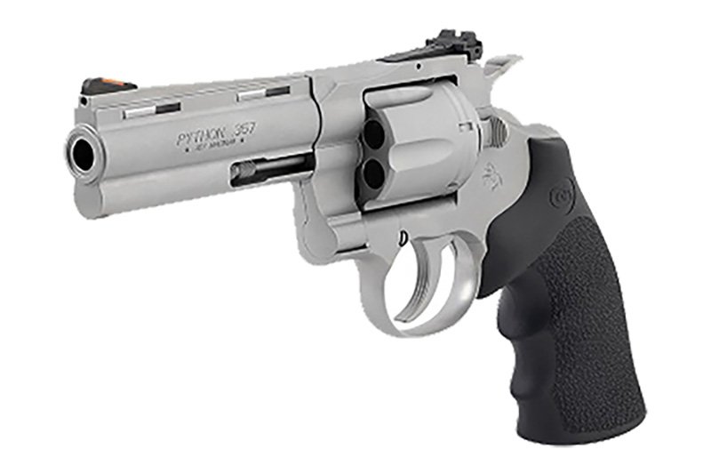 Python 4" 357Mag SS bead blast Hogue grip