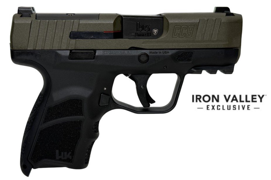CC9 Micro Comp 9mm 3.32" OR Grn/Blk 2/10-rd IVS