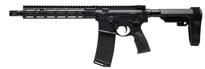 DD4 P Pistol 5.56 11.5" TB MLOK SBA3 Blk 30-rd
