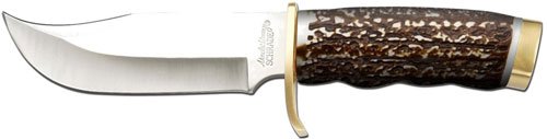 UNCLE HENRY KNIFE NEXT GEN - STAGLON 5.5" BLD W/LTHR SHEAT