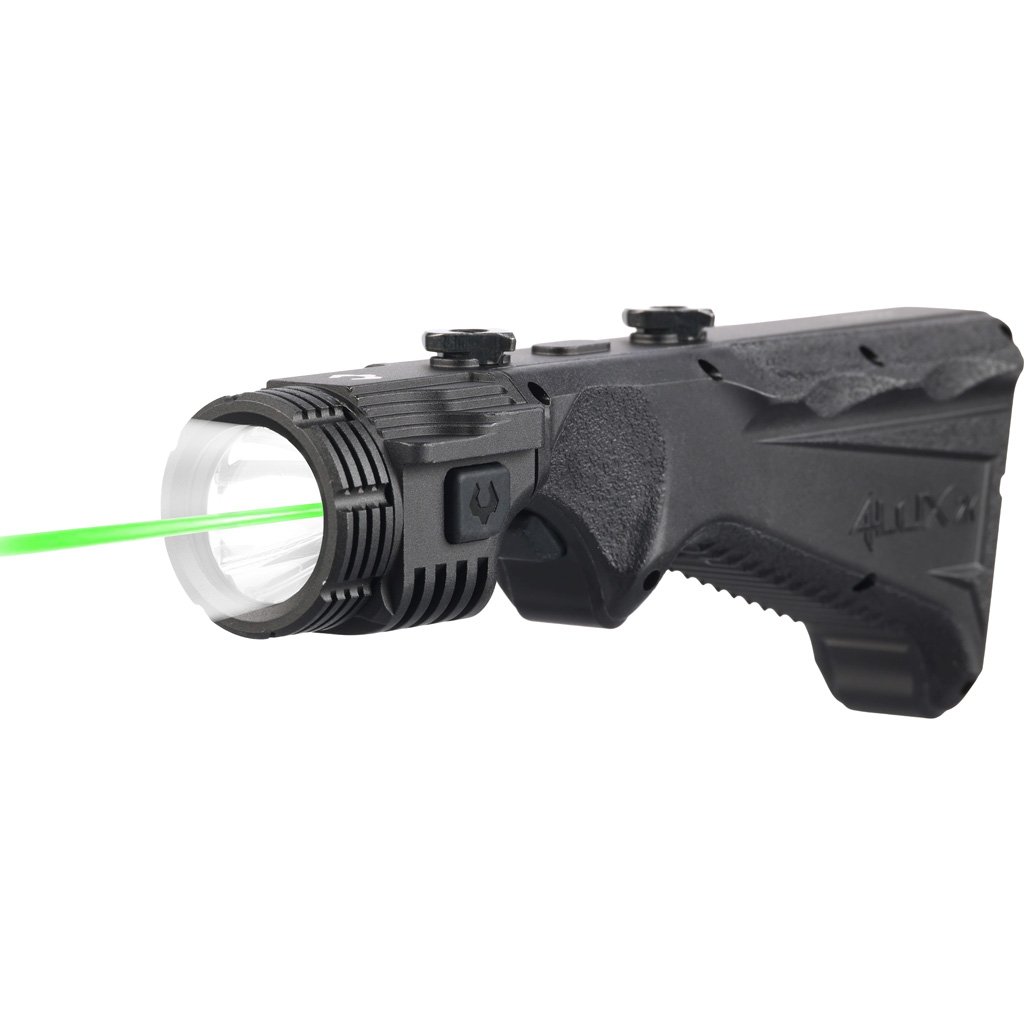 Viridian 4LUX 2K Duo Angled Foregrip w/ Tactical 1850 Lumen Light w/ Green Laser Black