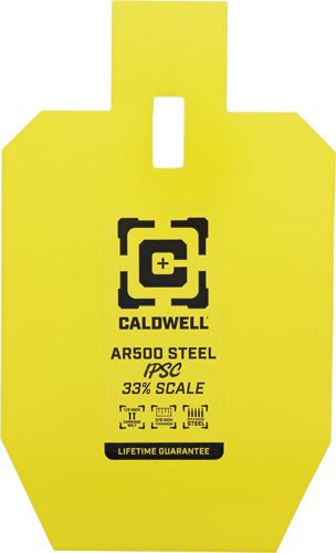 CALDWELL AR500 33% IPSC STEEL - TARGET YELLOW
