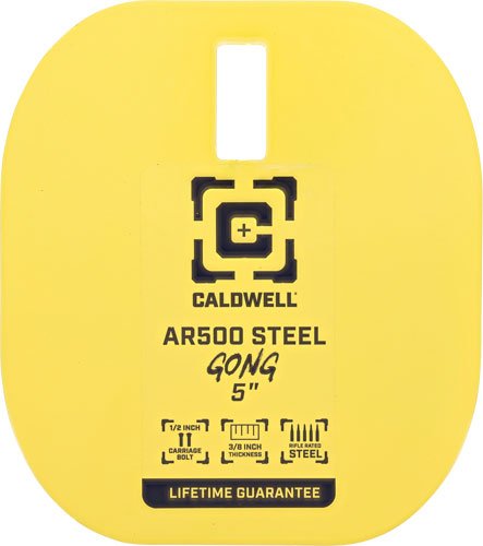 CALDWELL AR500 5" STEEL TARGET - YELLOW