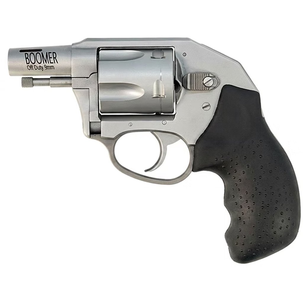 Charter Arms Boomer Revolver 9mm 2 in. Stainless/Wood 5 rd.