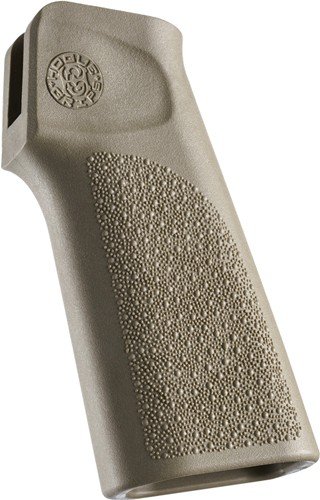 HOGUE AR15 15 DEGREE VERTICAL - POLYMER NO FINGER GROOVES FDE