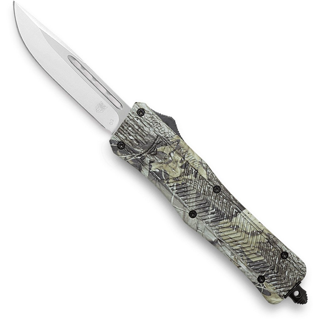 CobraTec Medium CTK-1 OTF Knife Dual Action OTF Blade Woodland