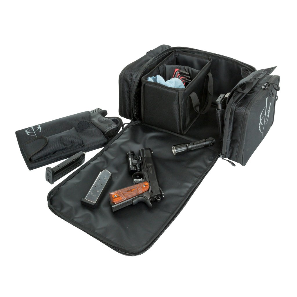 BlackHeart Respondent Range Bag with Ammo Carrier & Pistol Sleeve Black