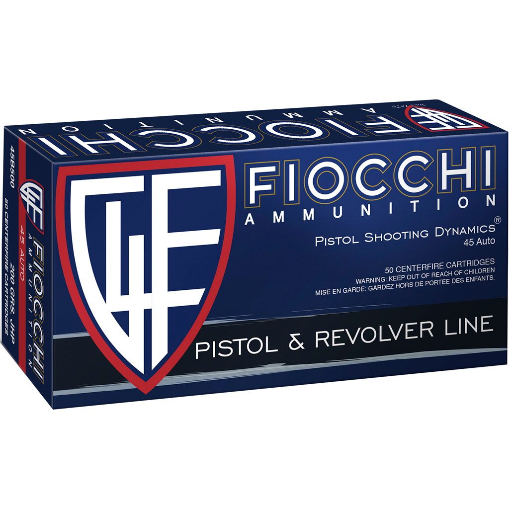 Fiocchi Defense Dynamics Centerfire Handgun Ammo 45 ACP 200 gr. JHP 50 rd.