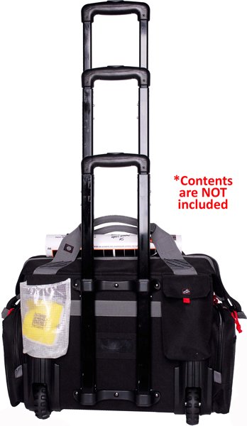 GPS ROLLING RAGNE BAG W/ TELE- - SCOPING HANDLE BLACK