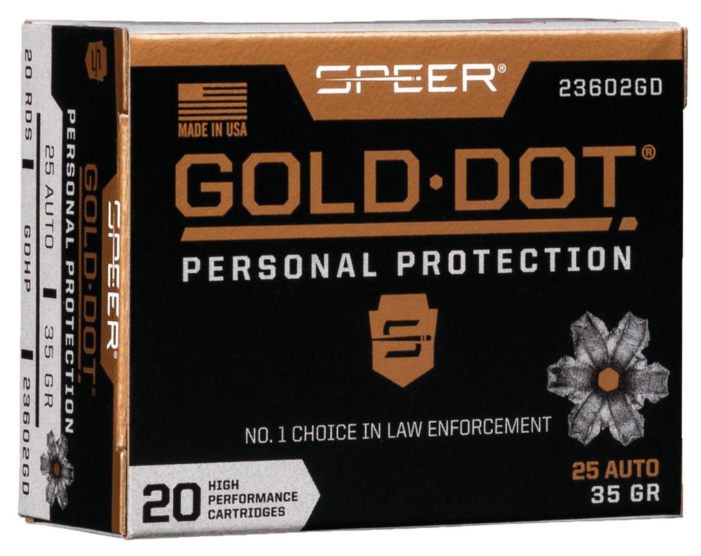 SPR 25AP 35GR GOLD HP 20RD