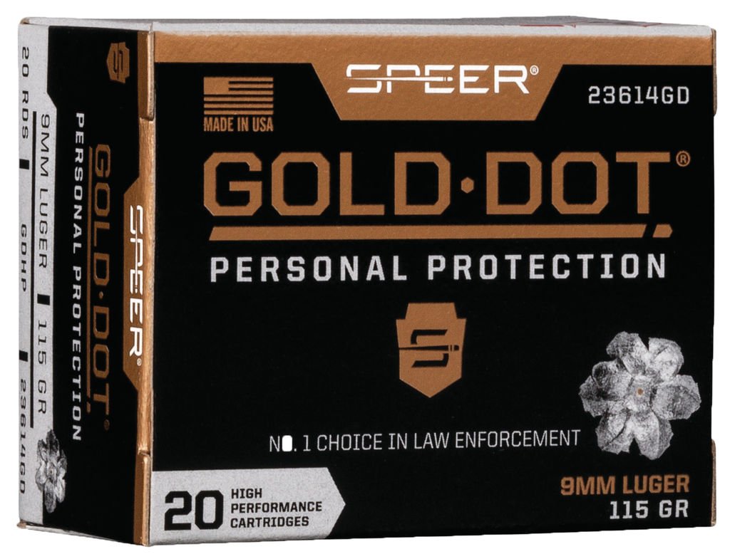 SPR 9MM 115GR GOLD HP 20RD