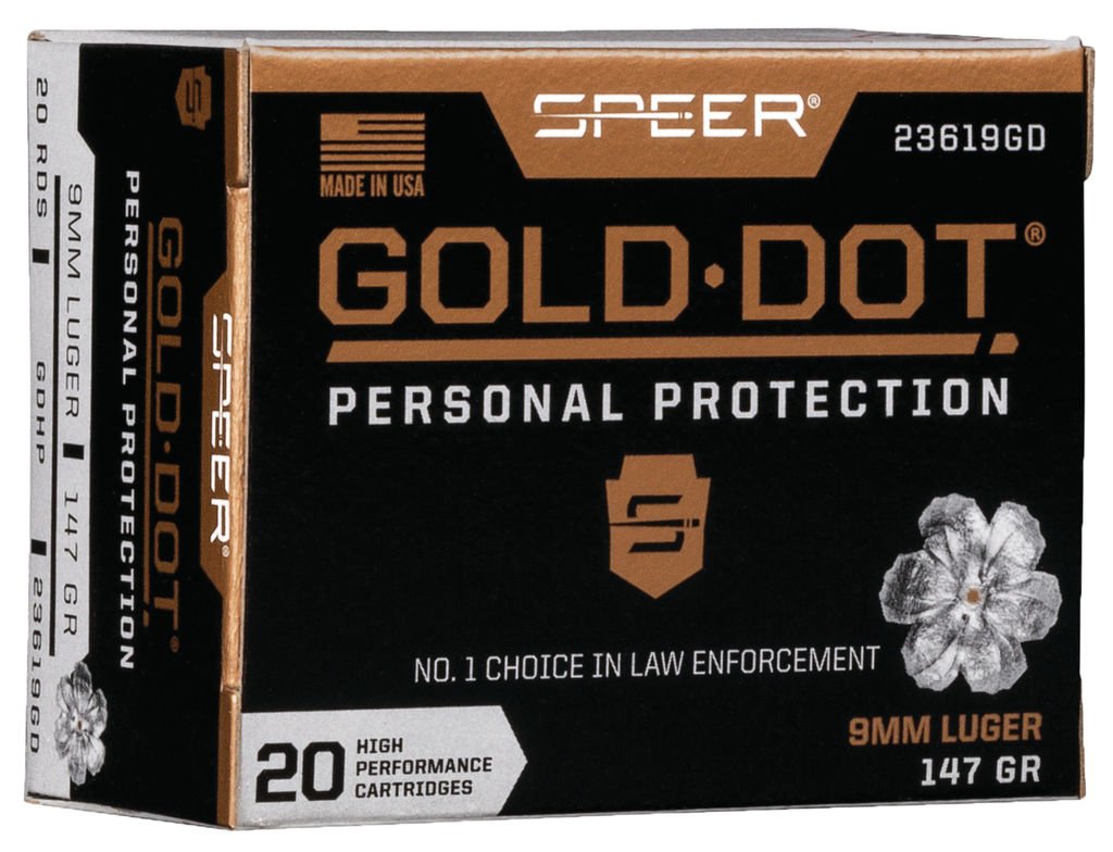 SPR 9MM 147GR GOLD HP 20RD
