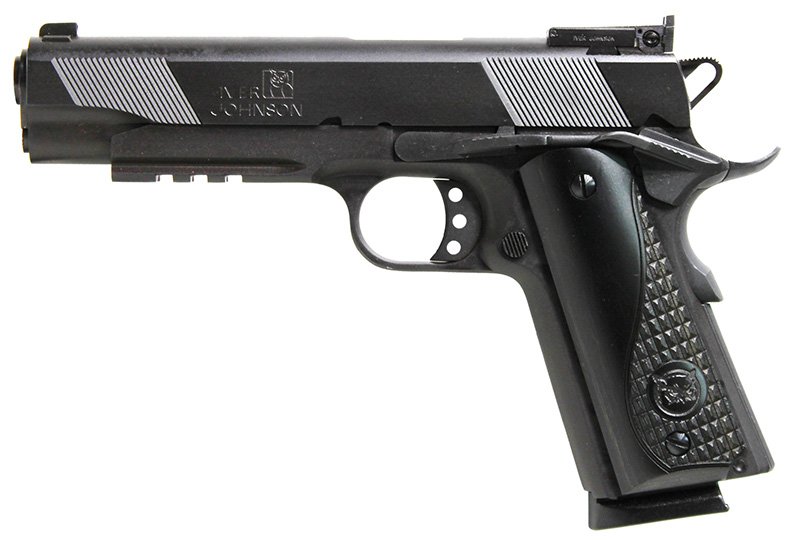 IVER Eagle LR 45ACP 5" Bld Rail Adj 8rd