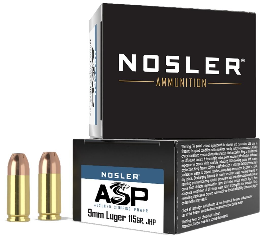 NOS 9MM 115GR ASP JHP 20RD