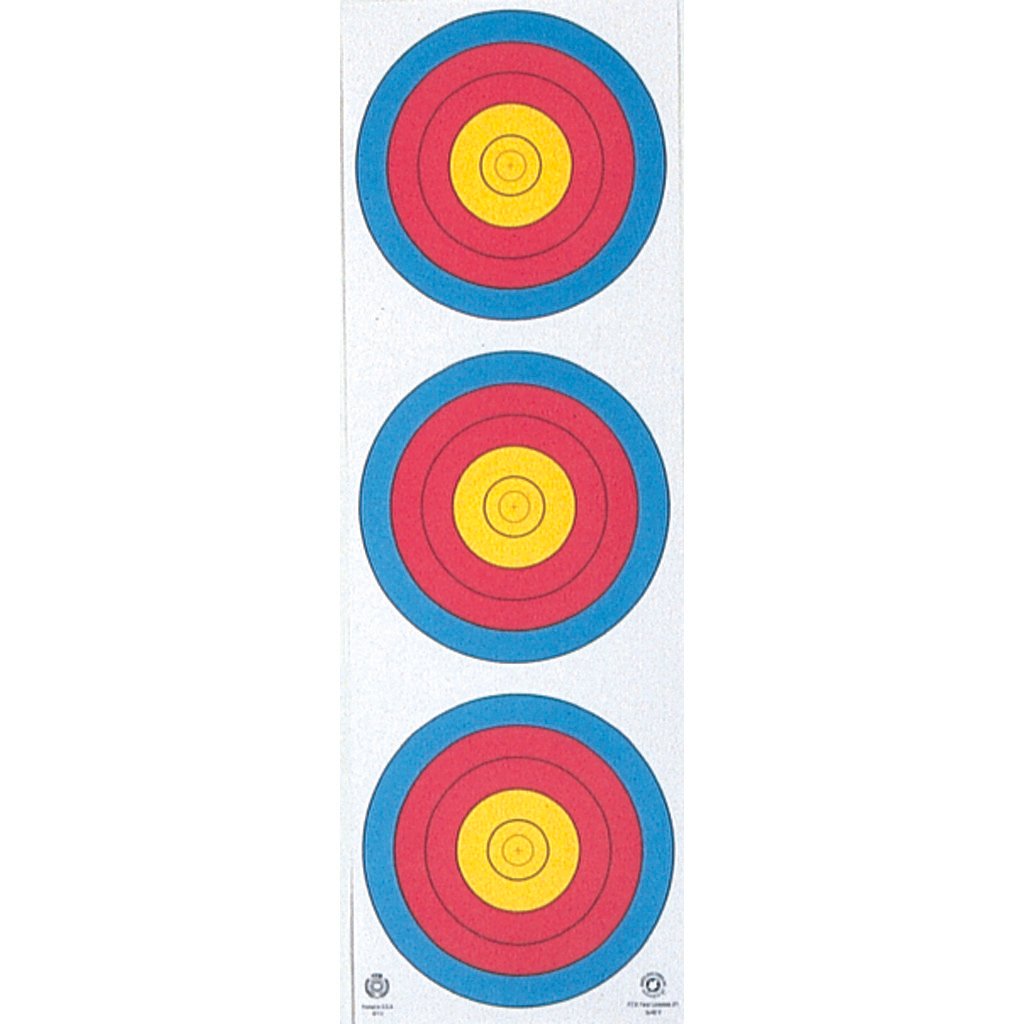 Maple Leaf Target Face 3-Spot Vertical 25 pk.