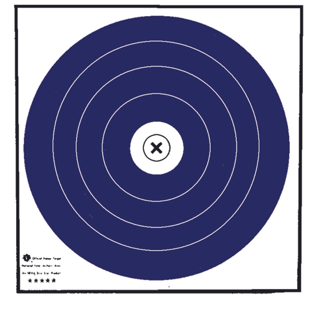 Maple Leaf Target Face NFAA Indoor Blue/White 40 cm. 100 pk.