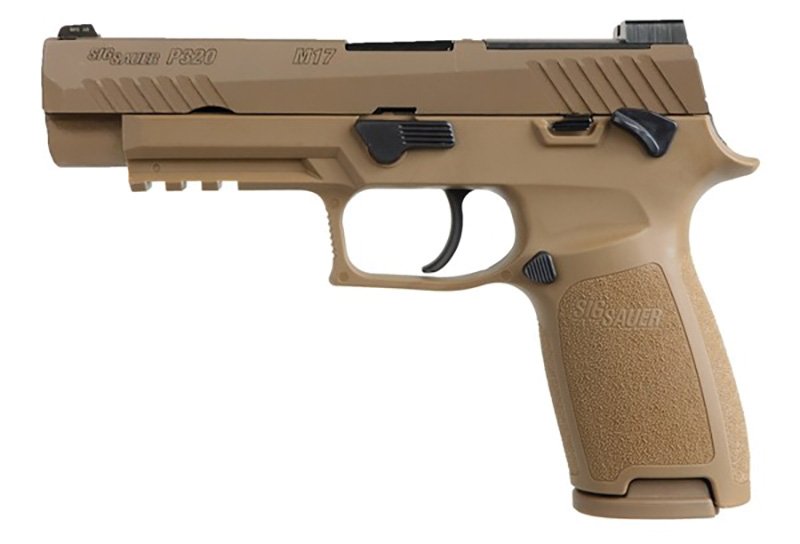 P320 M17 9MM 4.7" Coyote NS/MS MA 10rd