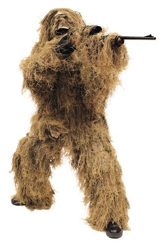 RED ROCK GHILLIE SUIT DESERT - 5 PIECE ADULT MEDIUM/LARGE