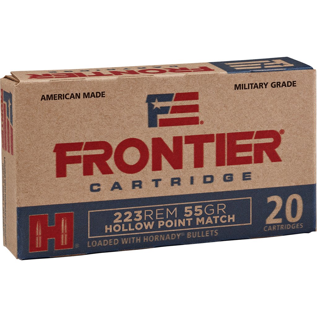 Hornady Frontier Rifle Ammo 223 Rem. 55 gr. HP Match 20 rd.