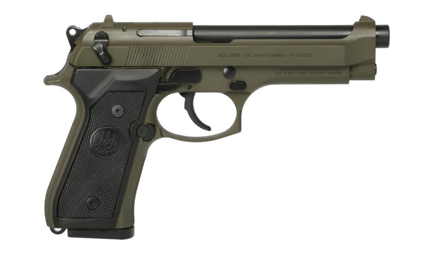 BERETTA 92FS 9MM OD GREEN 4.9" 15+1