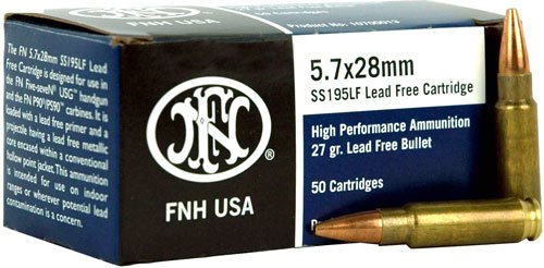 FN 5.7X28 27GR LEAD FREE JHP - SS195LF 50RD 40BX/CS