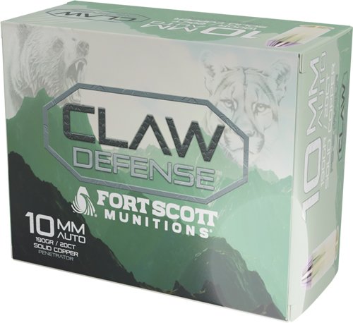 FORT SCOTT 10MM 190GR - CLAW DEFENSE FN 20RD 25BX/CS