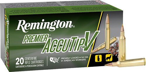 REMINGTON PREMIER 22-250 REM - 50GR ACCUTIP 20RD 10BX/CS
