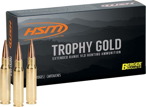 HSM TROPHY GOLD 338 LAPUA MAG - 250GR BERGER OTM 20RD 20BX/CS