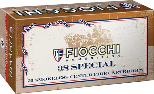 FIOCCHI 38 SPECIAL 158GR - LEAD-FP 50RD 10BX/CS