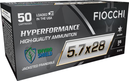 FIOCCHI 5.7X28 35GR JACKET - FRANGIBLE 50RD 10BX/CS