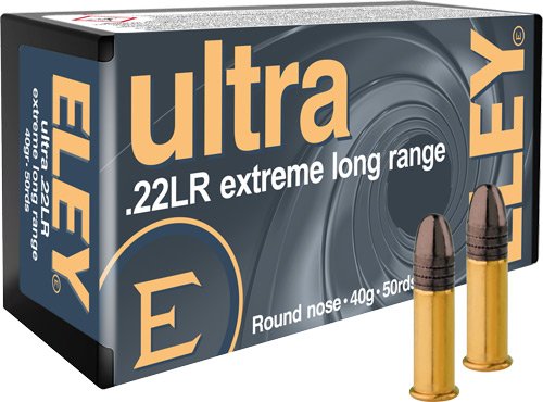 ELEY ULTRA EXTREME LONG RANGE - 22LR 40GR RN 50RD 100BX/CS