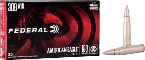 FEDERAL AE 308 WIN 150GR - FMJ-BT 20RD 25BX/CS