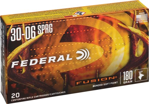 FEDERAL FUSION 30-06 180GR - FUSION 20RD 10BX/CS