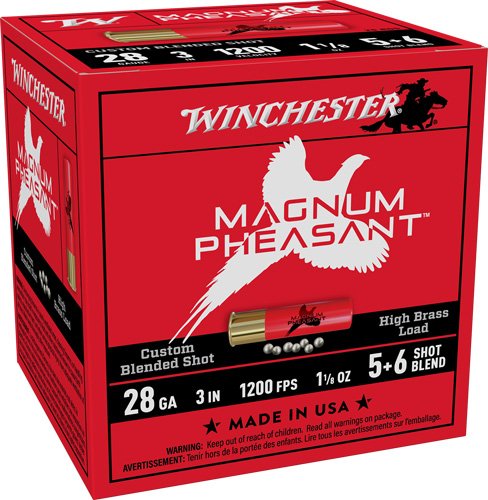 WINCHESTER MAGNUM PHEASANT - 28GA 2.75" 1-1/8OZ 5&6 25RD