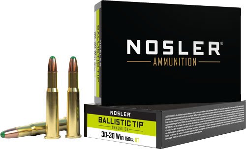 NOSLER BT 30-30 WIN 150GR RN - BALLISTIC TIP 20RD 10BX/CS