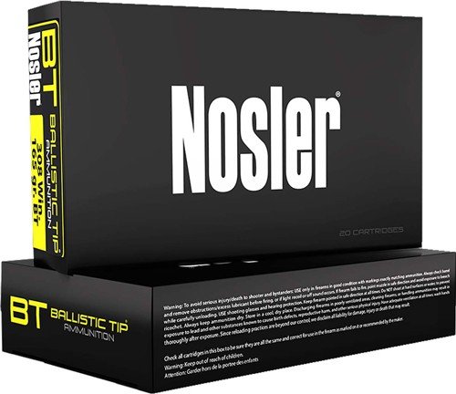 NOSLER BT 6.5 CM 120GR - BALLISTIC TIP 20RD 10BX/CS