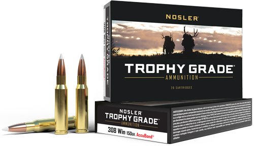 NOSLER TROPHY GRADE 308 WIN - 150GR ACCUBOND 20RD 10BX/CS