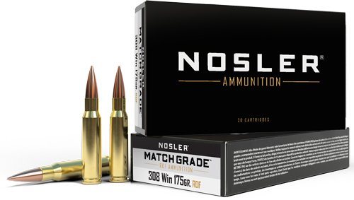 NOSLER MATCH GRADE 308 WIN - 175GR HPBT 20RD 10BX/CS