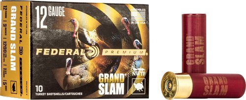 FEDERAL GRAND SLAM 12GA 3" - 1-3/4OZ #5 10RD 5BX/CS