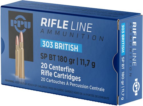 PPU 303 BRITISH 180GR JSP - 20RD 10BX/CS
