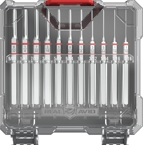 REAL AVID ACCU-PUNCH SET - 11 PIECE STANDARD PIN PUNCH