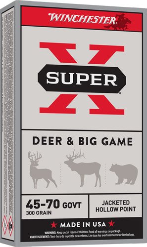 WINCHESTER SUPER-X 45-70 GOV - 300GR JHP 20RD 10BX/CS