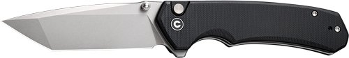 CIVIVI KNIFE BRAZEN 3.46" - BLACK G-10/STONEWASH BUTTON LK