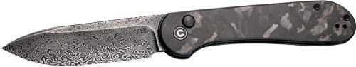 CIVIVI KNIFE ELEMENTUM 3.47" - MARBLE CARBON FIBER/BLK STNWS
