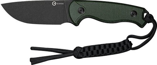 CIVIVI KNIFE TIMBERBARK 3.2" - FIXED GREEN MICARTA/BLK STNWS
