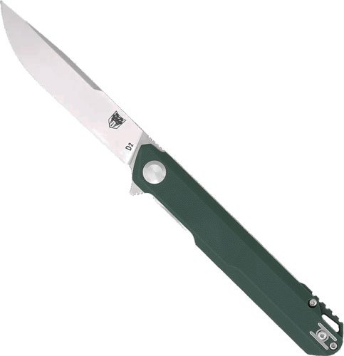 COBRATEC MONARCH 3.5" FOLDER - GREEN D2 STEEL W/CLIP